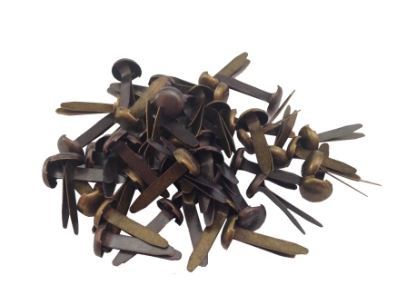 Набор брадс Scrapberrys "золото, бронза",50 штук