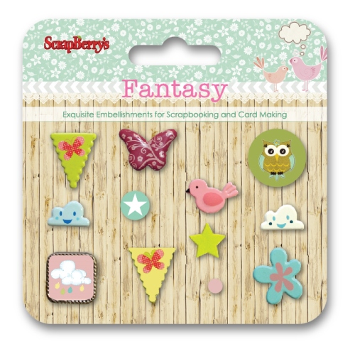 Набор брадс Scrapberrys "Фантазия", тип 2
