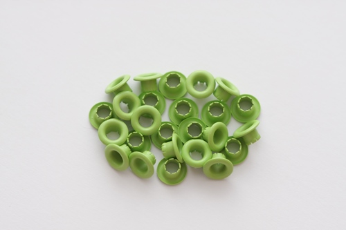 Набор люверов 4,8 мм Scrapberrys, светло-зеленые, 25 штук