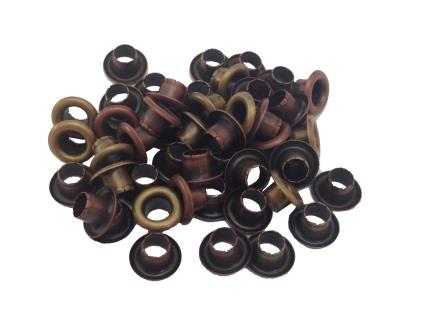 Набор люверов 4,8 мм Scrapberrys, золото, бронза, 50 штук