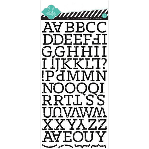 Наклейки с алфавитом Heidi Swapp "Hello Today", чёрный