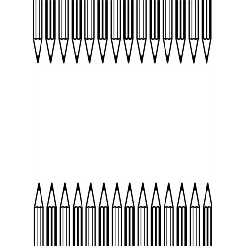 Папка для тиснения Darice "Бордюр из карандашей"