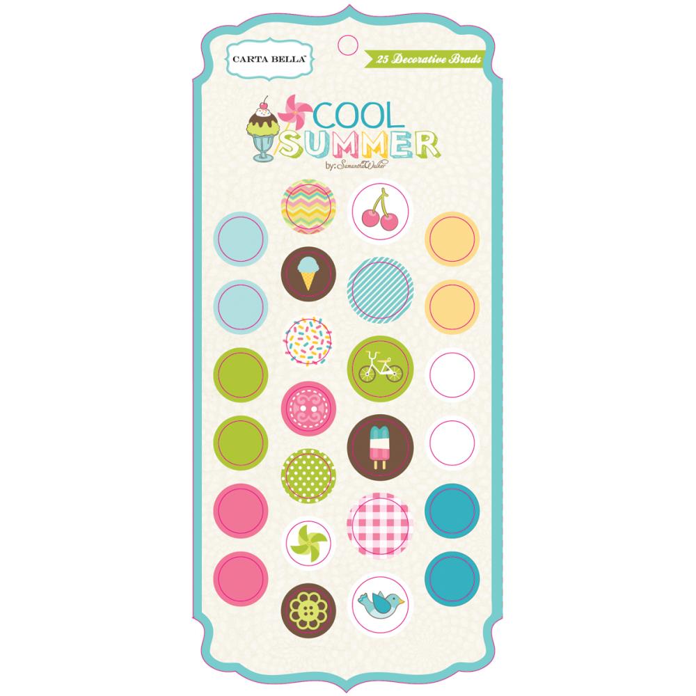 Набор брадс Carta Bella "Cool Summer "