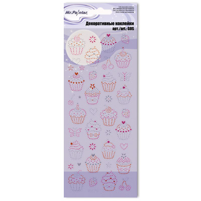 Наклейки из страз MrPainter "Кексики"