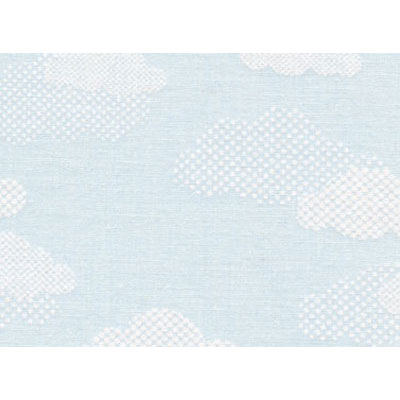 Ткань лоскутная 50 х 55 см "Sweet dreams 4428", голубые облачка