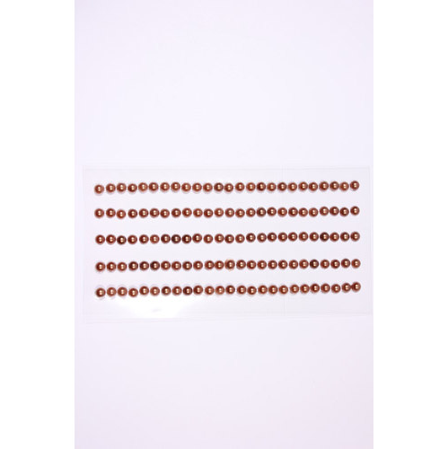 Полубусинки клеевые 4 мм Scrapberrys" , коричневый