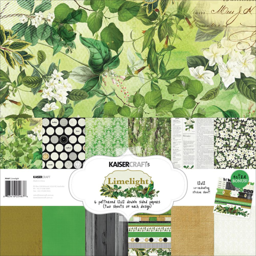 Набор бумаги 30 х 30 см Kaisercraft "Limelight"