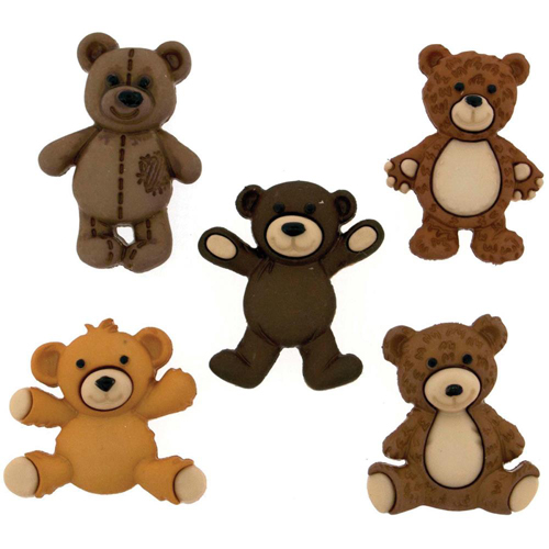 Набор пуговиц Dress It Up "Мишки"