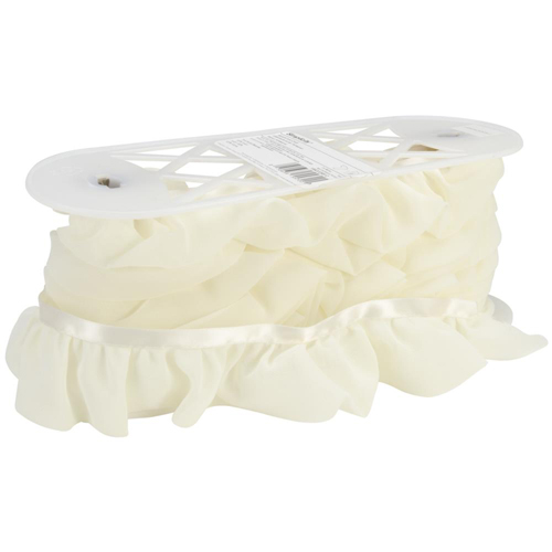 Тесьма Wrights "Chiffon Ruffles". Цвет кремовый