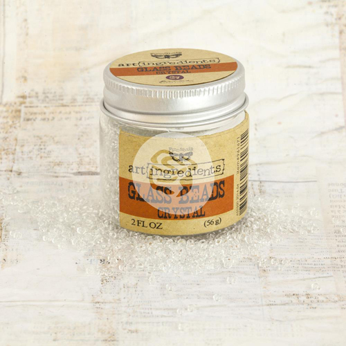 Стеклярус Prima Marketing "Art Ingredients" Glass Beads от Finnabair. Цвет кристальный