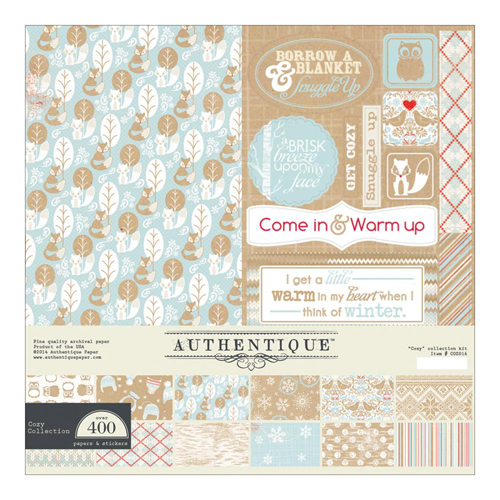Набор бумаги 30 х 30 см Authentique "Cozy"