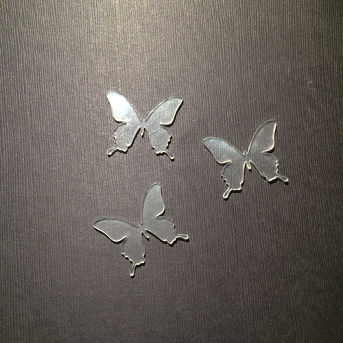 Акриловое украшение "Бабочки маленькие 3 шт"