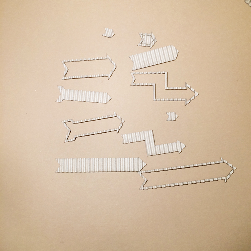 Гофрочипборд "Стрелки №11 большие"