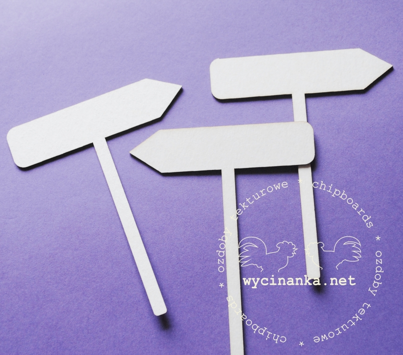 Вырубные элементы из чипборда "Указатели"(33)