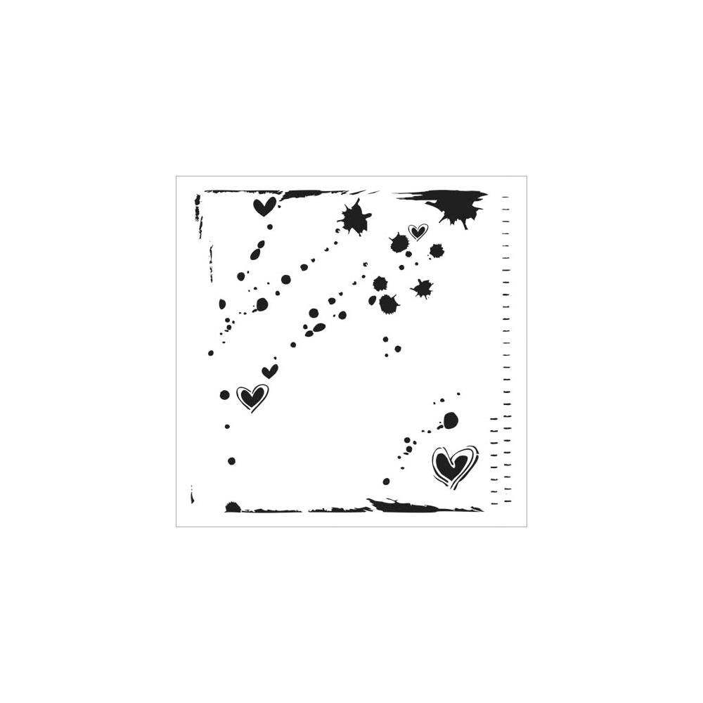 Трафарет Crafters Workshop 15 х 15 см "Конфетти