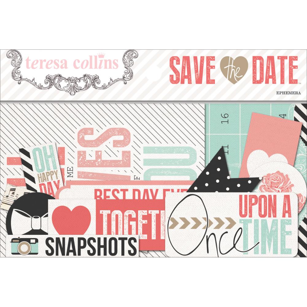 Набор вырубки из картона Teresa Collins "Save The Date"
