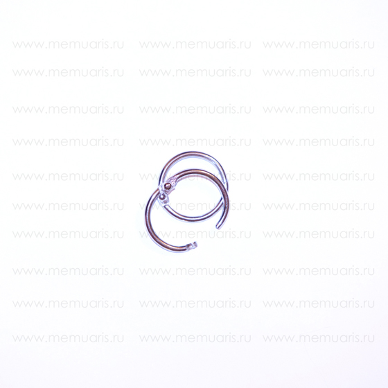 кольцо для альбомов 19 мм, цвет серебряный