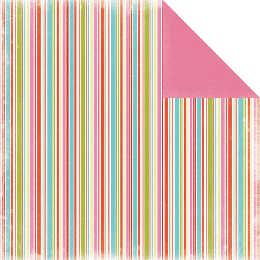 Двусторонняя бумага Carta Bella "Summer Lovin' "Stripes (CBL65)
