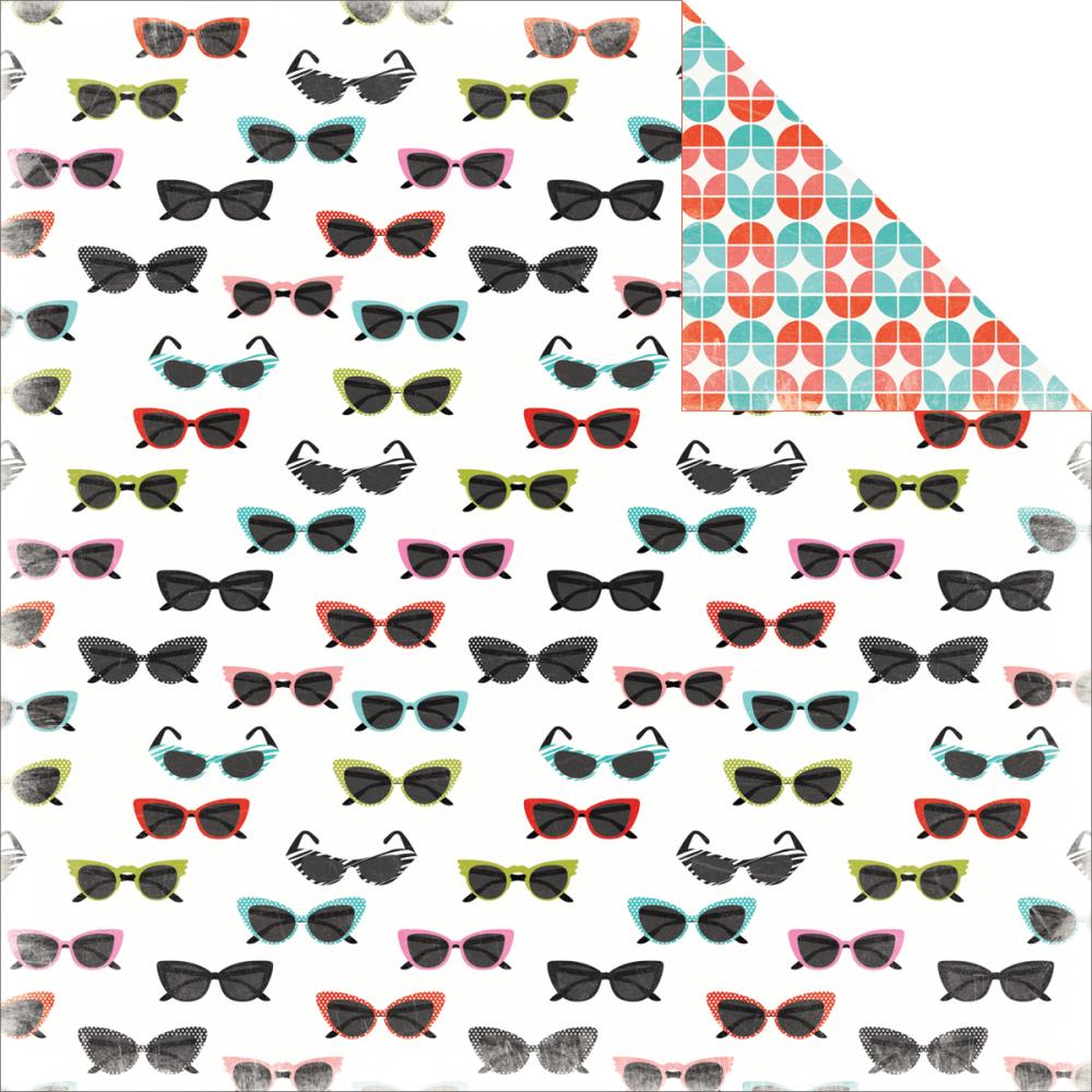 Двусторонняя бумага Carta Bella "Summer Lovin' "Sunglasses (CBL66)