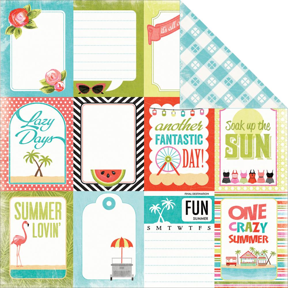 Двусторонняя бумага Carta Bella "Summer Lovin' "Lazy Day (CBL70)