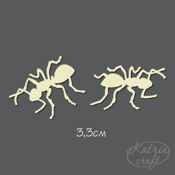 Чипборд "Муравьи маленькие "