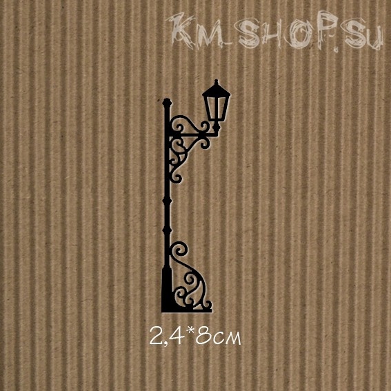 Чипборд "Фонарь №2 мал. черный"