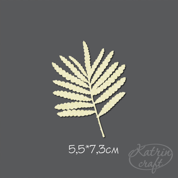 Чипборд "Лист акации маленький"