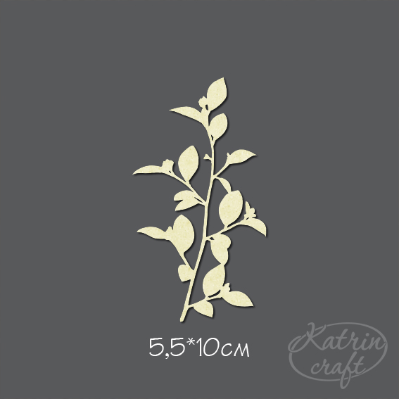 Чипборд "Ветка ясеня маленькая"