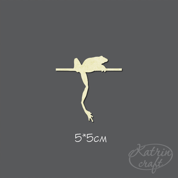 Чипборд "Лягушка на отдыхе маленькая"