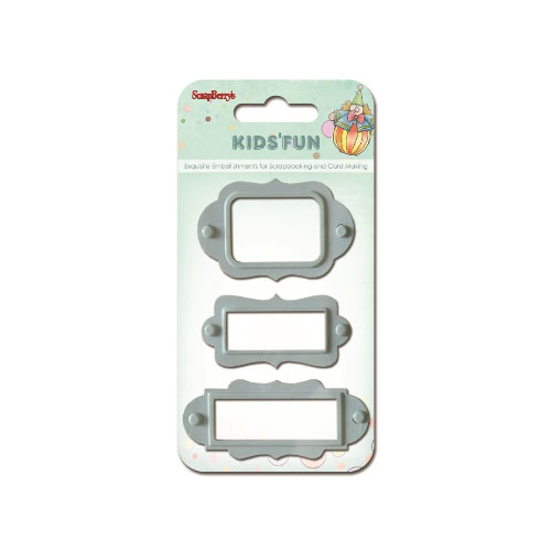 Набор металлических рамочек Scrapberrys «Забава», голубые
