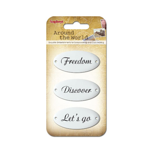 Набор металлических украшений Scrapberrys «Вокруг Света 1»