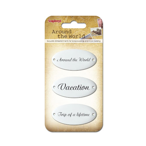 Набор металлических украшений Scrapberrys «Вокруг Света 3»