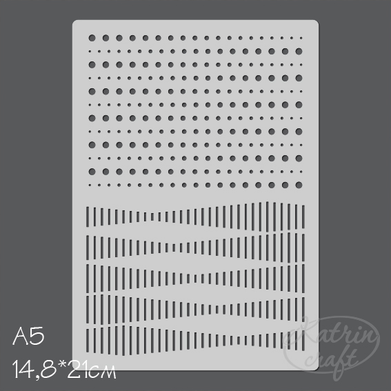 Трафарет Katrin "Абстракция полоса"