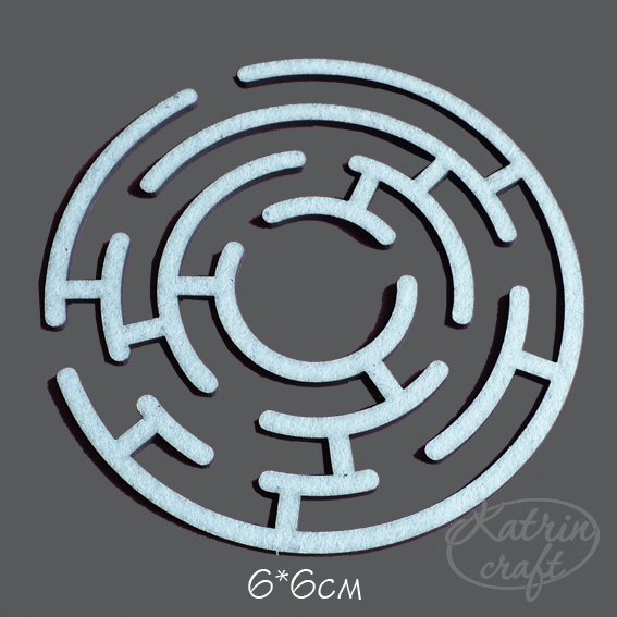 Чипборд "Лабиринт круглый маленький"