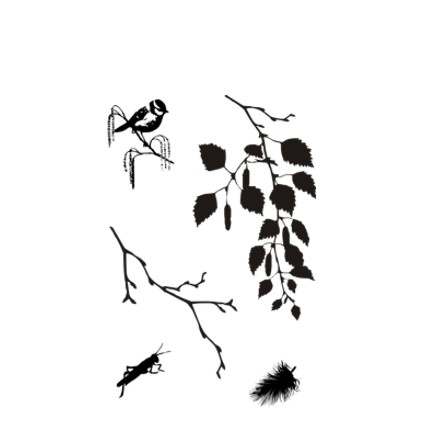 Штамп KatrinCraft "Березовая роща"