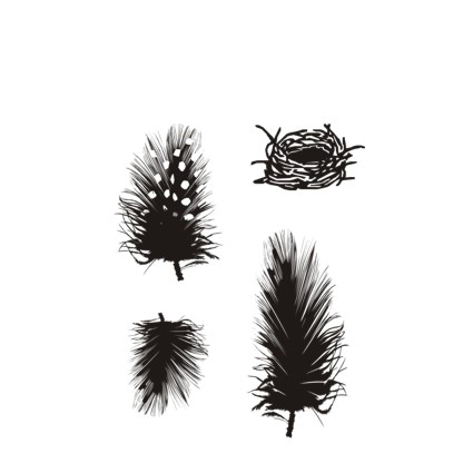 Штамп KatrinCraft "Перья"