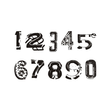 Штамп Stylish Stamps "Цифры № 01"