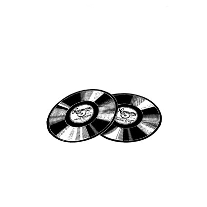 Штамп KatrinCraft "Виниловые диски"