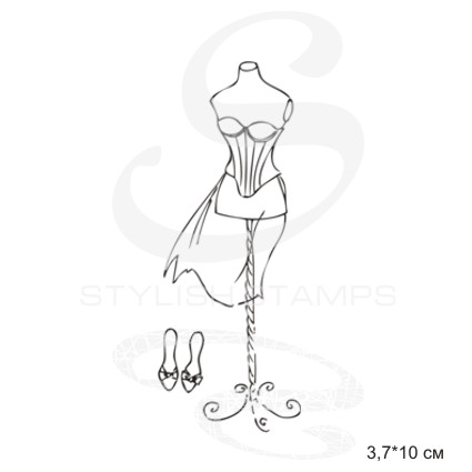 Штамп Stylish Stamps "Манекен № 01"