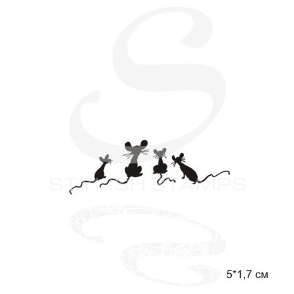 Штамп Stylish Stamps "Мышки"
