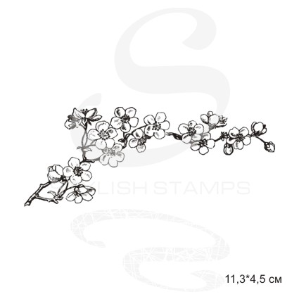 Штамп Stylish Stamps "Яблоневая ветвь"