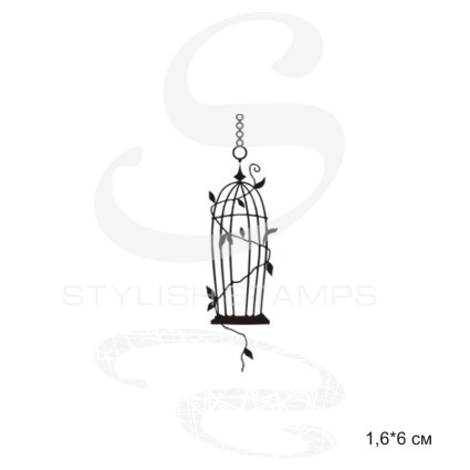 Штамп Stylish Stamps "Клетка птичья"