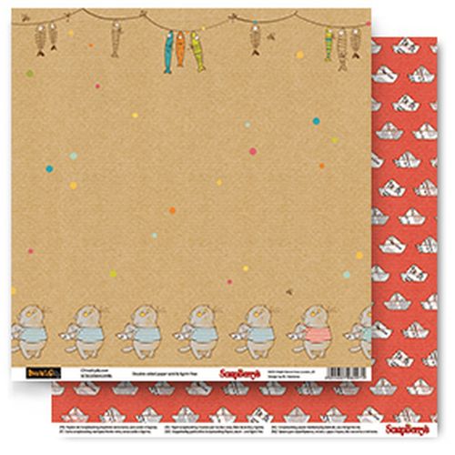 Бумага Scrapberrys "Басик Тельняшка" (SB325)