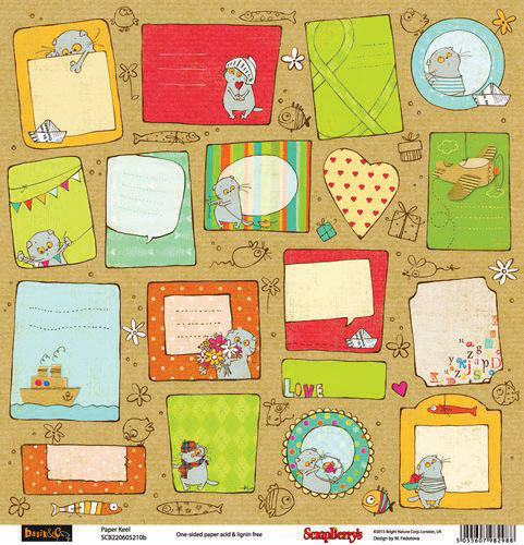 Бумага Scrapberrys "Басик Карточки 1" (SB326)