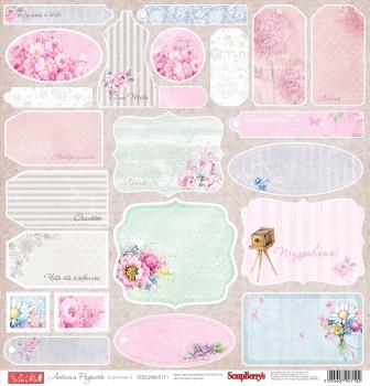 Бумага Scrapberrys "Летняя Радость Карточки 3" (SB362)