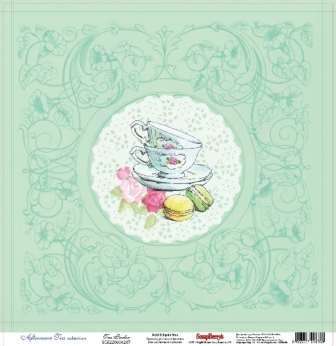 Бумага Scrapberrys " Сладости Чайная" (SB392)