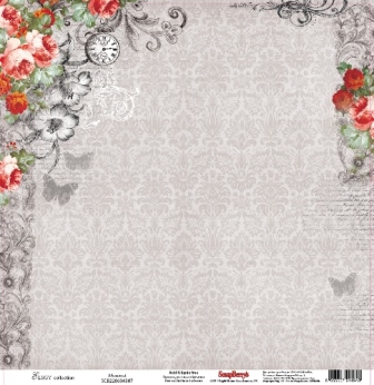 Бумага Scrapberrys " Элегия Мгновение" (SB398)