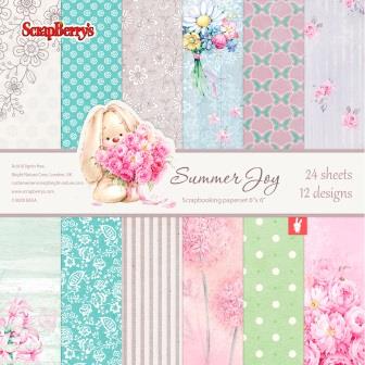 Набор бумаги 15 х 15 см Scrapberrys "Летняя Радость"