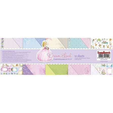 Набор бумаги 30,5х30,5 см Scrapberrys "Волшебная страна"