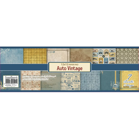 Набор бумаги 30,5х30,5 см Scrapberrys "Автовинтаж"